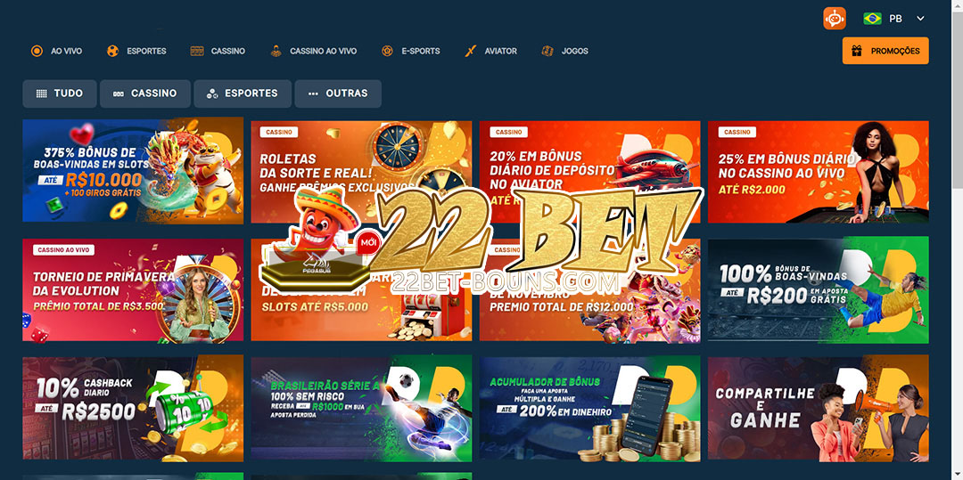 22 bet Bônus